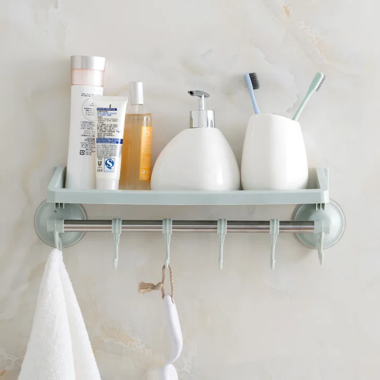 Kitchen Dual Purpose Strong Wall Hanging Sucker Storage Shelf Multi-functional Sucker Bathroom Rack
Kitchen Dual Purpose Strong Wall Hanging Sucker Storage Shelf Multi-functional Sucker Bathroom Rack