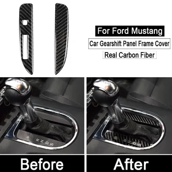 For Ford Mustang 2015 2016 2017 Real Carbon Fiber Car Gearshift Panel Frame Cover Stickers Decoration interior Accessories 
For Ford Mustang 2015 2016 2017 Real Carbon Fiber Car Gearshift Panel Frame Cover Stickers Decoration interior Accessories