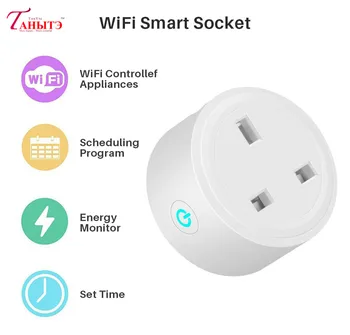 MINI WiFi UK Smart Socket Power Monitor Timing Function SmartLife Remote Control Wireless Smart Home Wall Outlet for Ale
MINI WiFi UK Smart Socket Power Monitor Timing Function SmartLife Remote Control Wireless Smart Home Wall Outlet for Ale