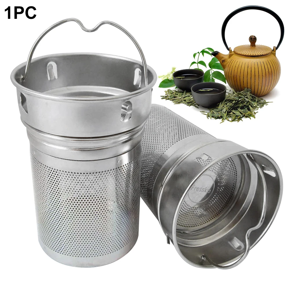 Laser Hole Hiking Filter Non-rust Stainless Steel Drinking Cup Office Home Spice Tea Strainer Two Mesh Bottle Tea Infusers 
Laser Hole Hiking Filter Non-rust Stainless Steel Drinking Cup Office Home Spice Tea Strainer Two Mesh Bottle Tea Infusers