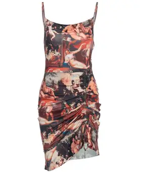 Spring Summer Fashion Oil Painting Print Slim Bodycon Dress Sexy Ruffles Pleated Dress Women
Spring Summer Fashion Oil Painting Print Slim Bodycon Dress Sexy Ruffles Pleated Dress Women