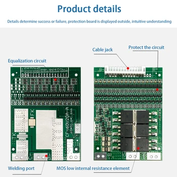 48V 13S 35A With Balance Lithium Battery Prevent Overcharging PCM Charging Integrated Circuits BMS Protection Board 14pin Cable
48V 13S 35A With Balance Lithium Battery Prevent Overcharging PCM Charging Integrated Circuits BMS Protection Board 14pin Cable