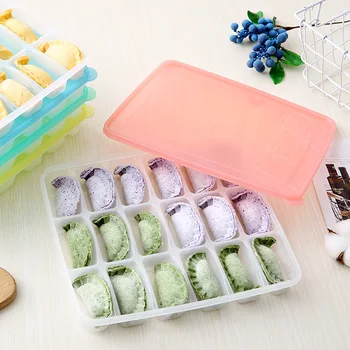 18 Grid Large Size Single Layer Seperated Dumplings Freshness Box Quick-frozen Dumplings Refrigerator Storage Box Unfreeze Tray
18 Grid Large Size Single Layer Seperated Dumplings Freshness Box Quick-frozen Dumplings Refrigerator Storage Box Unfreeze Tray
