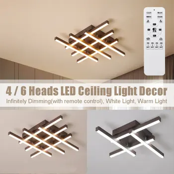 4/6 Heads Acrylic LED Ceiling Light Remote Control Dimmable Ceiling Lamp Hallway Bedroom Lighting Living Room Home Decoration
4/6 Heads Acrylic LED Ceiling Light Remote Control Dimmable Ceiling Lamp Hallway Bedroom Lighting Living Room Home Decoration