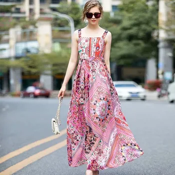 Xiaomoli Suspender square neck high waist belt tie bow tie long dress 2020 summer new women's wear
Xiaomoli Suspender square neck high waist belt tie bow tie long dress 2020 summer new women's wear