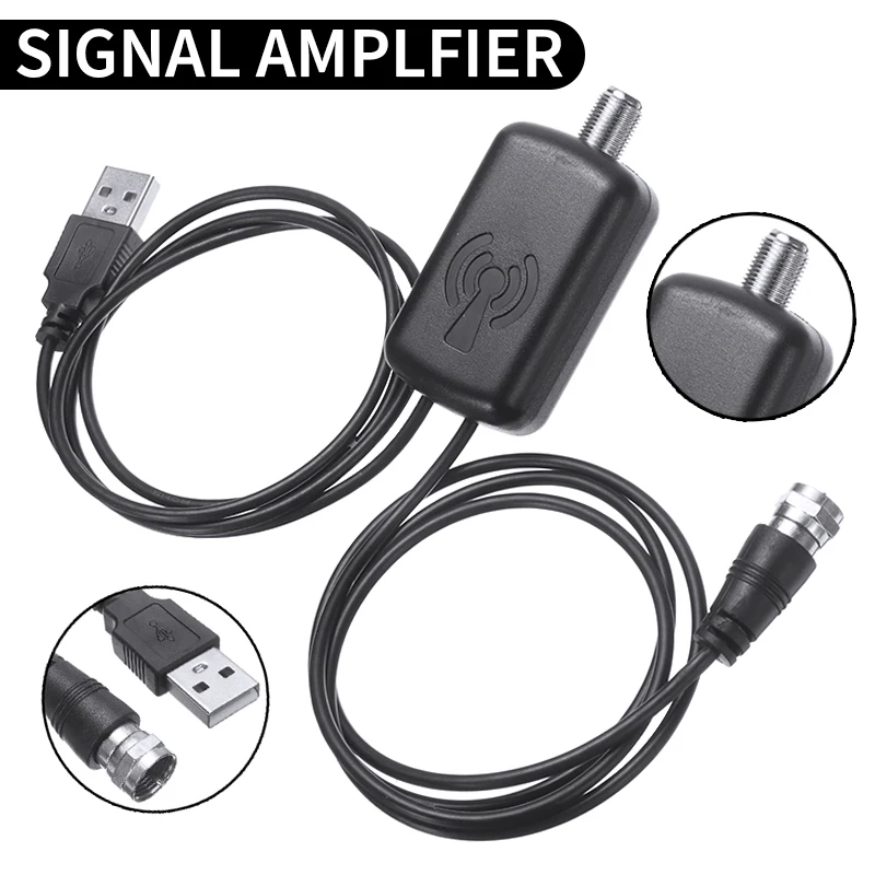 

High Gain TV Amplifier Signal Booster Household Portable HDTV Antenna Amplifier For Non-amplified/Passive Television Antennas