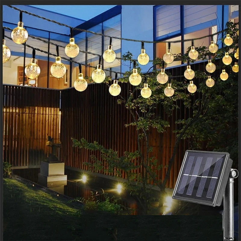 New Solar LED Light Crystal Ball 5M / 22M LED String Light Fairy Light Solar Garland Garden Christmas Decoration Outdoor
New Solar LED Light Crystal Ball 5M / 22M LED String Light Fairy Light Solar Garland Garden Christmas Decoration Outdoor