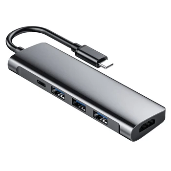 Laptop Docking Stations 5 in 1 Type-C HUB to USB-C USB3.0 1080P HDMI PD High Transmission Rate Converter for PC Notebook
Laptop Docking Stations 5 in 1 Type-C HUB to USB-C USB3.0 1080P HDMI PD High Transmission Rate Converter for PC Notebook