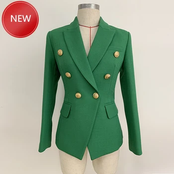 Blazer Women's Double Breasted Lion Buttons Slim Fitting Blazer Jacket Olive Green 2020 Stylish Designer
Blazer Women's Double Breasted Lion Buttons Slim Fitting Blazer Jacket Olive Green 2020 Stylish Designer