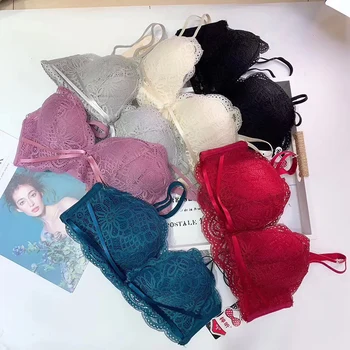 6 colors Push up adjustable bra and panty set hand brassiere floral lace seamless women sexy lingerie girls fashion intimates
6 colors Push up adjustable bra and panty set hand brassiere floral lace seamless women sexy lingerie girls fashion intimates