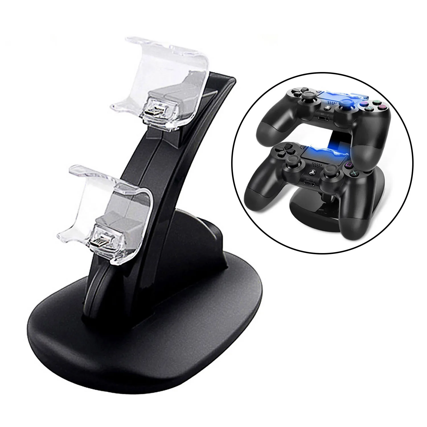 Dual Charging Dock Station Stand Support Base with USB Cable for Sony Playstation PS 4 PS4 Wireless Controller Game Accessories
Dual Charging Dock Station Stand Support Base with USB Cable for Sony Playstation PS 4 PS4 Wireless Controller Game Accessories
