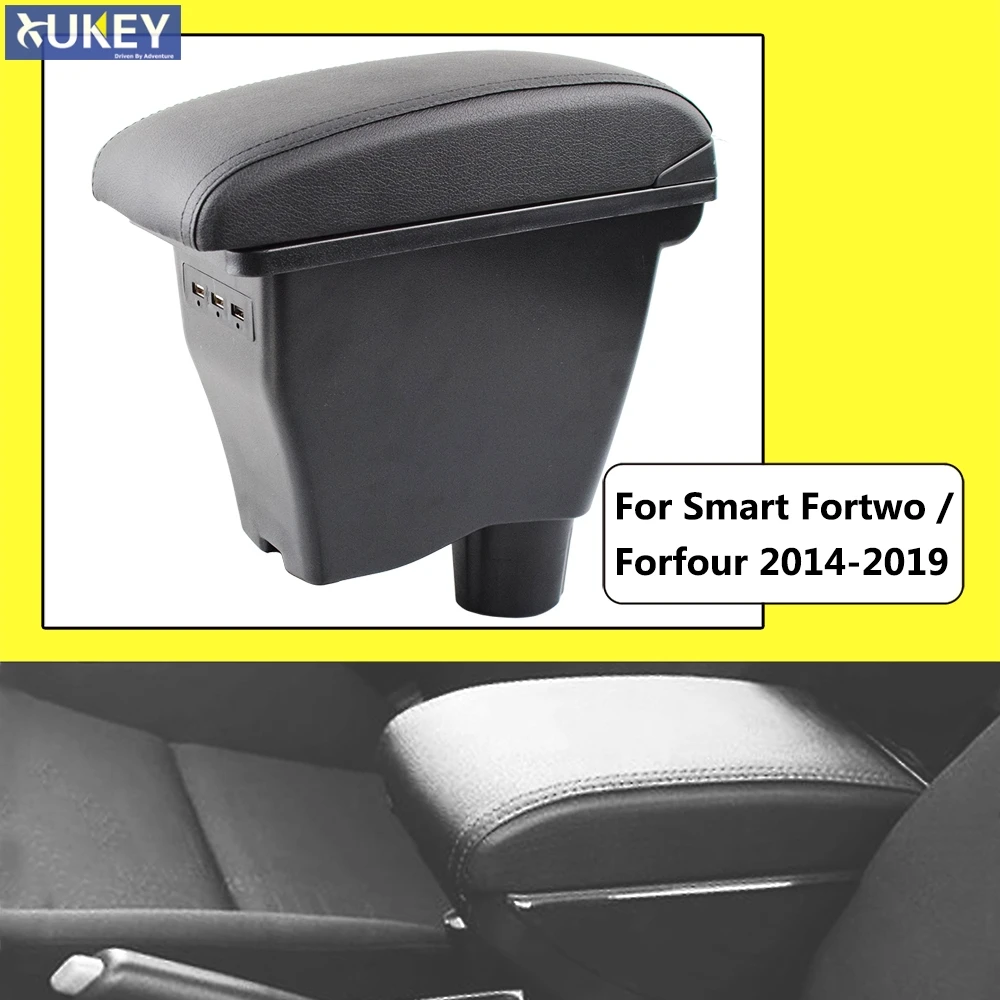 Armrest For Smart Fortwo Forfour 2014 - 2019 Black Leather Center USB New Storage Box Modification 2016 2018
Armrest For Smart Fortwo Forfour 2014 - 2019 Black Leather Center USB New Storage Box Modification 2016 2018