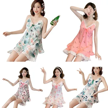 2020 New Summer New Lace Strap Pajamas Girls And Girls Sweet Sexy With Chest Pad Removable Two-piece Home Service V-neck
2020 New Summer New Lace Strap Pajamas Girls And Girls Sweet Sexy With Chest Pad Removable Two-piece Home Service V-neck