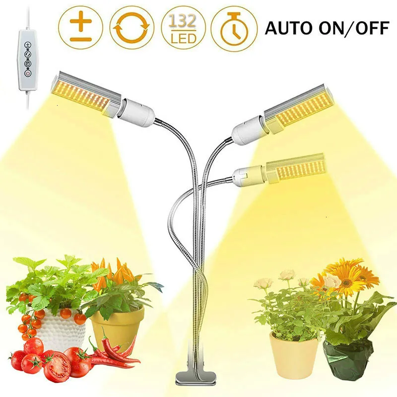 72W 132LED Full Spectrum Grow Lamp for Indoor Plants with Auto Timer 4 Dimmable Levels and Replaceable Bulb for Seedling Growing
72W 132LED Full Spectrum Grow Lamp for Indoor Plants with Auto Timer 4 Dimmable Levels and Replaceable Bulb for Seedling Growing