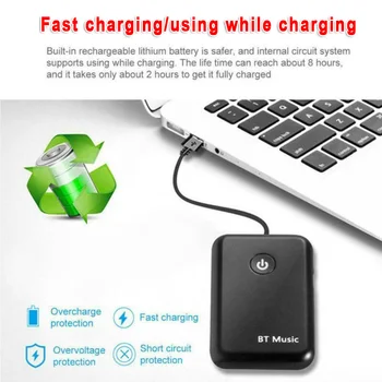 Bluetooth V4.2 A2DP Wireless Audio Transmitter Receiver 3.5mm Adapter Practical
Bluetooth V4.2 A2DP Wireless Audio Transmitter Receiver 3.5mm Adapter Practical