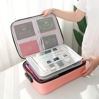 Document Storage Bag Certificate Multi-layer Travel Ticket Storage Bag Large-capacity Multifunctional File Organizer Home Office
Document Storage Bag Certificate Multi-layer Travel Ticket Storage Bag Large-capacity Multifunctional File Organizer Home Office