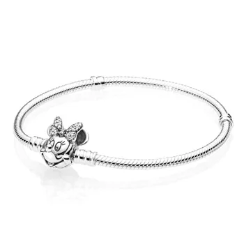 Classic Mickey Bracelets Fit Original Pan Bracelet Snake Chain Mary Bangles Accessories DIY Bead Jewelry Making For Women
Classic Mickey Bracelets Fit Original Pan Bracelet Snake Chain Mary Bangles Accessories DIY Bead Jewelry Making For Women