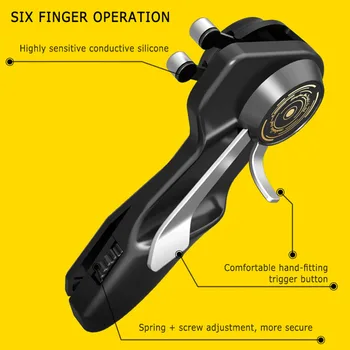 Sec Ipad Trigger PUBG Game Controller Six Finger L1R1 Fire Aim Button Gamepad Joystick For Tablet Smartphone Game Accessories
Sec Ipad Trigger PUBG Game Controller Six Finger L1R1 Fire Aim Button Gamepad Joystick For Tablet Smartphone Game Accessories