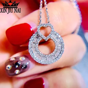 2020 new product fashion light luxury temperament 18k gold round full diamond diamond necklace mozanne stone pendant female
2020 new product fashion light luxury temperament 18k gold round full diamond diamond necklace mozanne stone pendant female