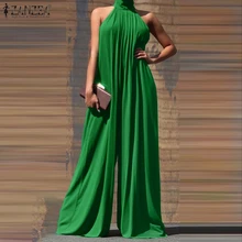 Oversized ZANZEA Fashion Women Jumpsuits 2021 Summer Pleated Wide Leg Overalls Casual Solid Sleeveless Loose Button Up Rompers
Oversized ZANZEA Fashion Women Jumpsuits 2021 Summer Pleated Wide Leg Overalls Casual Solid Sleeveless Loose Button Up Rompers
