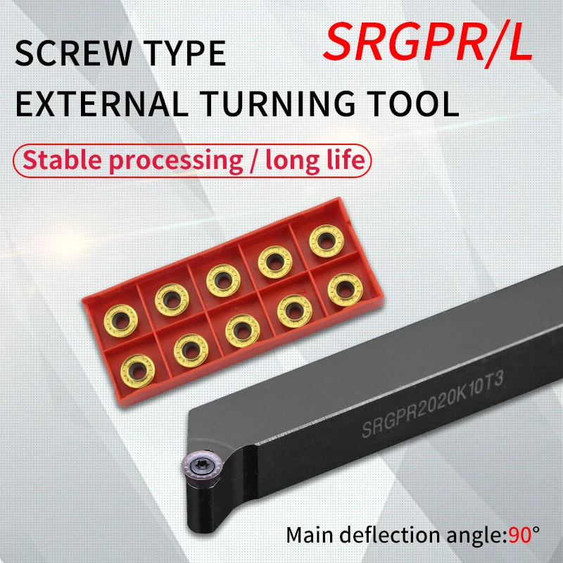 SRGPR/L SRGPR1616H08T2 SRGPR2020K10 SRGPR2525M12 lathe turning tool holder for RPMT08/10/12 insert CNC boring Bar
SRGPR/L SRGPR1616H08T2 SRGPR2020K10 SRGPR2525M12 lathe turning tool holder for RPMT08/10/12 insert CNC boring Bar