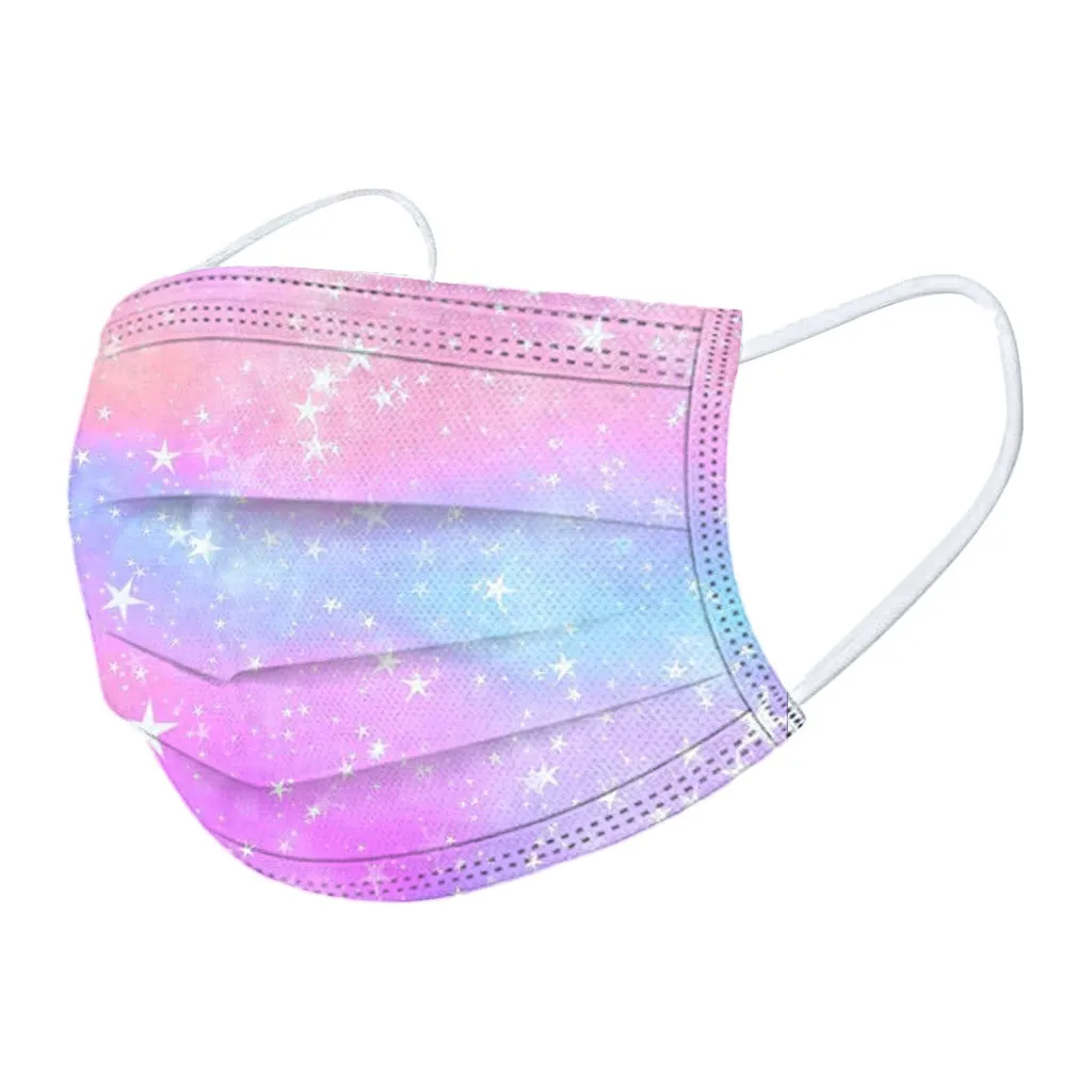50PC Children Tie-dye Gradient Printed Three-Layer Dust-Proof Disposable MaskAnd Dustproof Windproof Breathable Face Mask Shield
50PC Children Tie-dye Gradient Printed Three-Layer Dust-Proof Disposable MaskAnd Dustproof Windproof Breathable Face Mask Shield