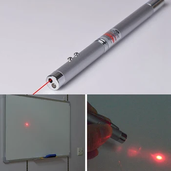 

5 In1 Multifunction Ballpoint Pen Laser Pointer LED Flashlight Pen Lamp Retractable Red Laser Canetas Office School Supplies