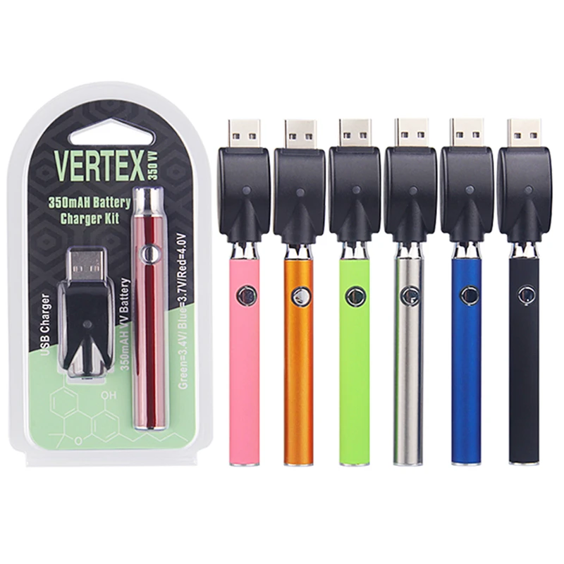 5Pcs Preheat VERTEX 510 Thread Battery +USB Charger Button Adjust Voltage 350mah Fit Ce3 Vape CBD Oil Cartridge Vaporizer Pen
5Pcs Preheat VERTEX 510 Thread Battery +USB Charger Button Adjust Voltage 350mah Fit Ce3 Vape CBD Oil Cartridge Vaporizer Pen