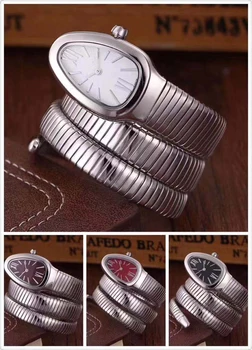 Classic New Women Snake Silver Long Bracelet White Black Red Rome Japanese Quartz Stainless Steel Sapphire Dress Watch AAA+
Classic New Women Snake Silver Long Bracelet White Black Red Rome Japanese Quartz Stainless Steel Sapphire Dress Watch AAA+