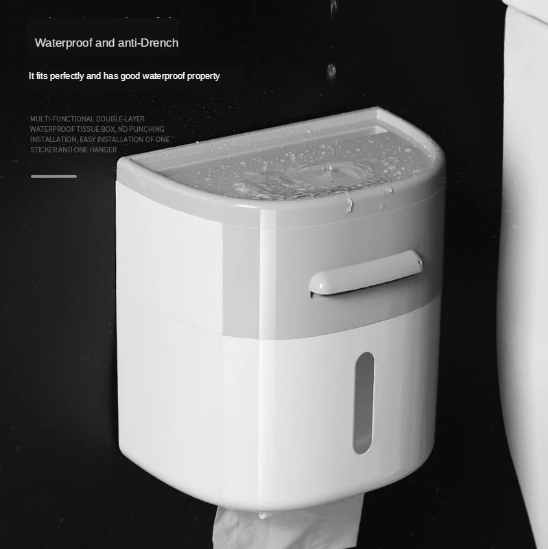 Household double drawer tissue box free of punching creative waterproof paper roll reel toilet storage rack
Household double drawer tissue box free of punching creative waterproof paper roll reel toilet storage rack