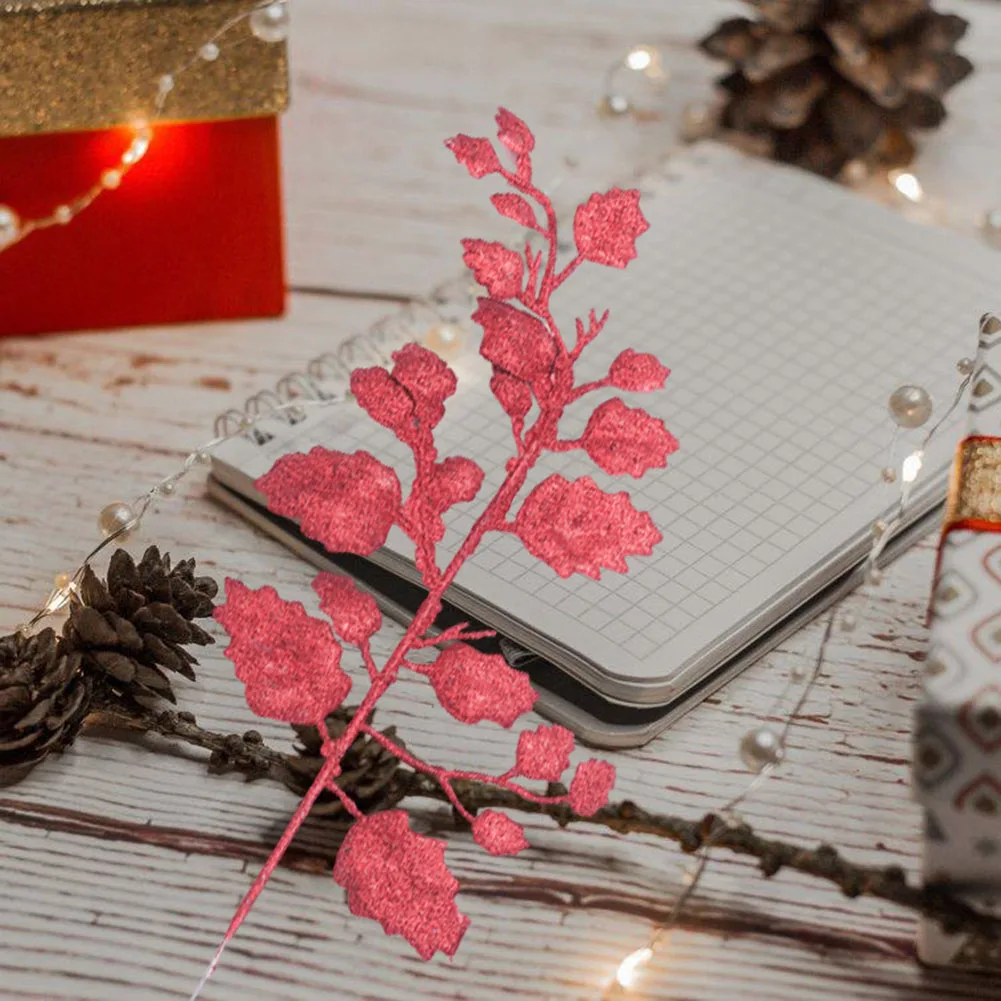 Artificial Leaf Glitter Xmas Embellish Leaves DIY Garland Christmas Tree Hanging Decor Pendant Scrapbook for Party Wedding
Artificial Leaf Glitter Xmas Embellish Leaves DIY Garland Christmas Tree Hanging Decor Pendant Scrapbook for Party Wedding