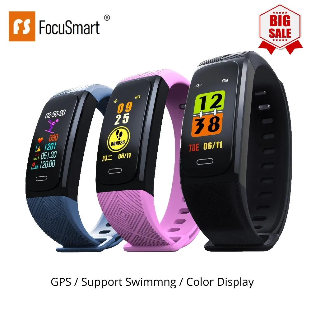 Focus Smart UW200 Smart Bracelet GPS IP68 professional waterproof Color display screen Heart Rate Smart Wristband Sleep Monitor
Focus Smart UW200 Smart Bracelet GPS IP68 professional waterproof Color display screen Heart Rate Smart Wristband Sleep Monitor