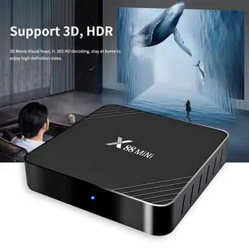 X88 Mini Android 9.0 TV Box Support Thousands of Android Applications 2GB+16GB Cortex-A53 BT 4.0 4K 2.4G WiFi Media Player
X88 Mini Android 9.0 TV Box Support Thousands of Android Applications 2GB+16GB Cortex-A53 BT 4.0 4K 2.4G WiFi Media Player