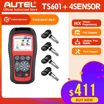 AUTEL MaxiTPMS TS601 Diagnostic tool car OBD2 Scanner Automotive TPMS Activator Tire repair tools Sensor programming Code Reader
AUTEL MaxiTPMS TS601 Diagnostic tool car OBD2 Scanner Automotive TPMS Activator Tire repair tools Sensor programming Code Reader