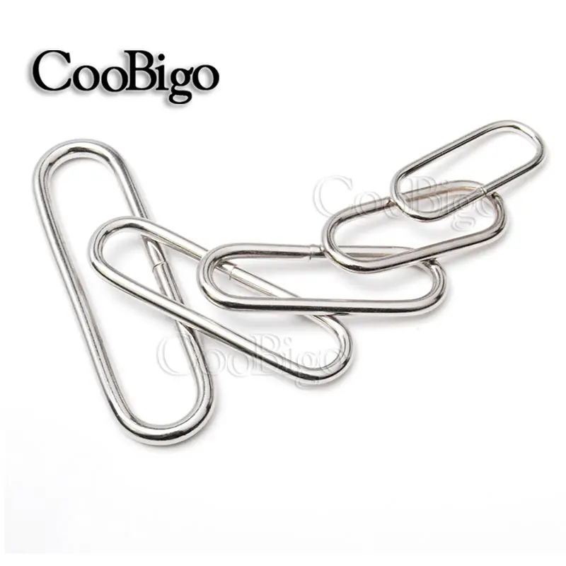 10pcs Metal Belt Loop Oval Rings Non-welded O-Ring D Ring for Backpack Bag Watch Strap Dog Collar Leather Webbing Accessories | Спорт и