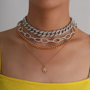 Cuban CZ Leaf Rotate Necklace Iced Out Choker Chian Gold Silver Color Bling Hip Hop For Women Men Jewelry
Cuban CZ Leaf Rotate Necklace Iced Out Choker Chian Gold Silver Color Bling Hip Hop For Women Men Jewelry