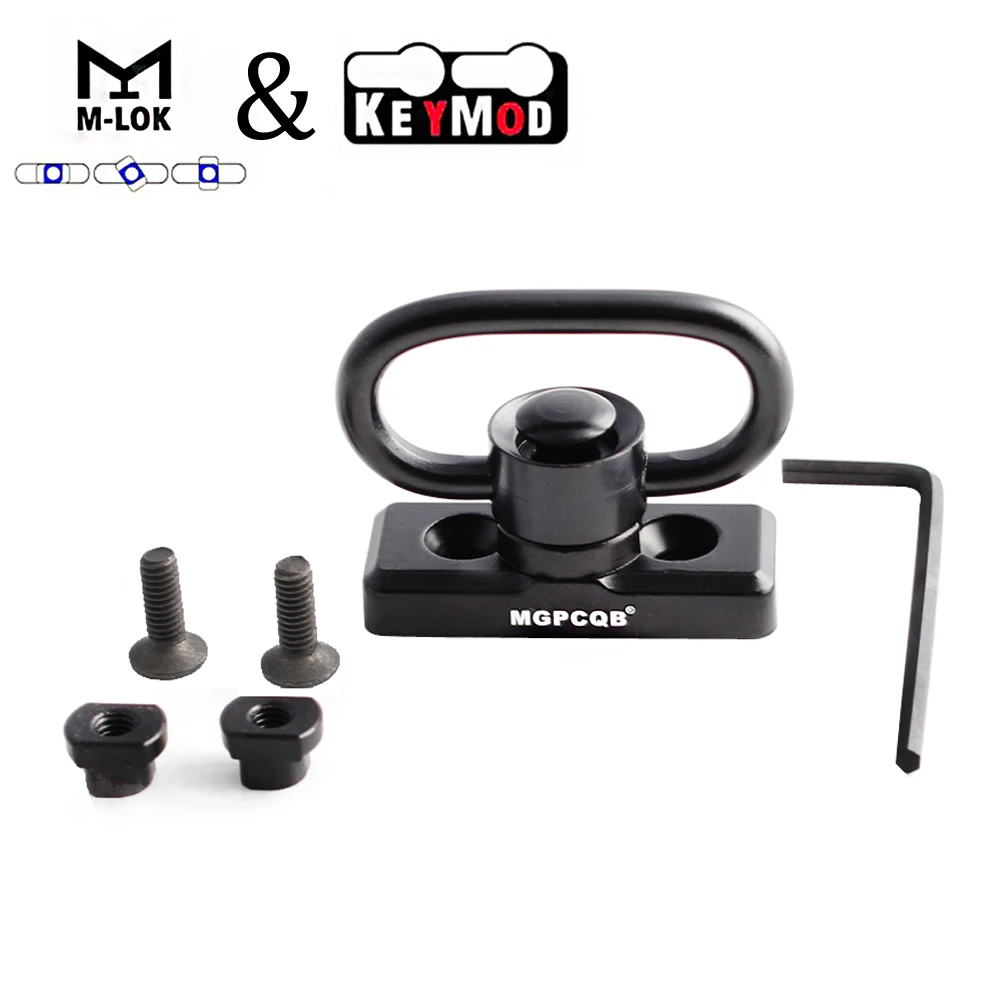 Keymod & M-LOK MLOK Quick Release Sling Mount Push Button QD Sling Swivel Adaptor
Keymod & M-LOK MLOK Quick Release Sling Mount Push Button QD Sling Swivel Adaptor