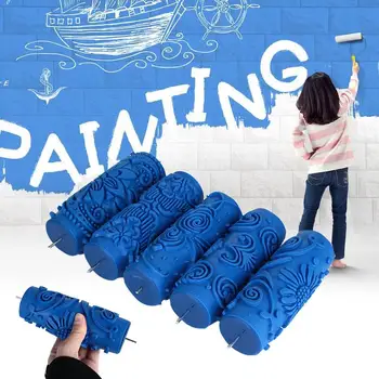 Wall Painting Tool Cylindrical Various Patterns Wallpaper Sticky Roller Decoration Home Paint Roller Paint Brush Rubber Durable
Wall Painting Tool Cylindrical Various Patterns Wallpaper Sticky Roller Decoration Home Paint Roller Paint Brush Rubber Durable