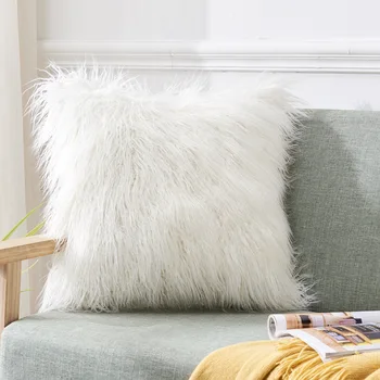Solid Color Artificial Mongolian Fur Cushion Cover Soft Luxury Faux Fur Pillowcase Fluffy Cushion Case For Home Decor 45x45cm
Solid Color Artificial Mongolian Fur Cushion Cover Soft Luxury Faux Fur Pillowcase Fluffy Cushion Case For Home Decor 45x45cm