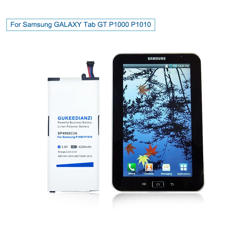 GUKEEDIANZI SP4960C3A 4200mAh Tablet Battery For Samsung GALAXY Tab 7.0 GT P1000 P1010 Li-ion Polymer Battery
GUKEEDIANZI SP4960C3A 4200mAh Tablet Battery For Samsung GALAXY Tab 7.0 GT P1000 P1010 Li-ion Polymer Battery