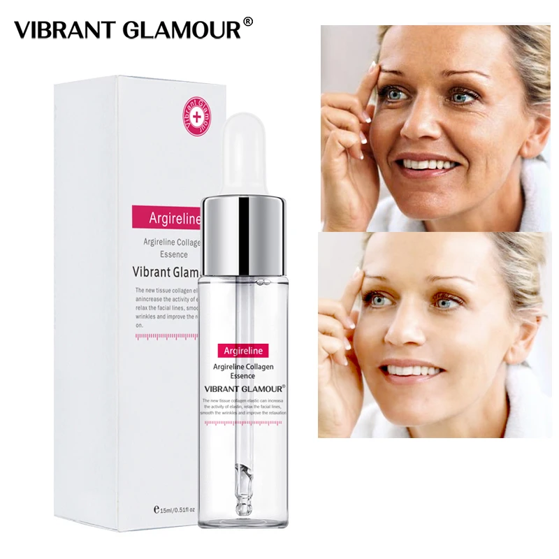 VIBRANT GLAMOUR Argireline Collagen Peptides Face Serum Essence Lift Firming Anti-Aging Whitening Moisturizing Skin Care 15ML
VIBRANT GLAMOUR Argireline Collagen Peptides Face Serum Essence Lift Firming Anti-Aging Whitening Moisturizing Skin Care 15ML