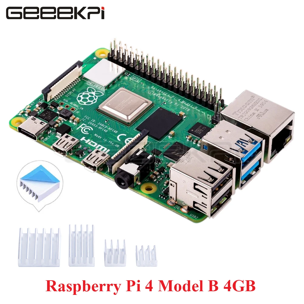 New Arrival Raspberry Pi 4 Model B 4GB Version RAM Quad core Cortex-A72 (ARM v8) 64-bit SoC @ 1.5GHz
New Arrival Raspberry Pi 4 Model B 4GB Version RAM Quad core Cortex-A72 (ARM v8) 64-bit SoC @ 1.5GHz