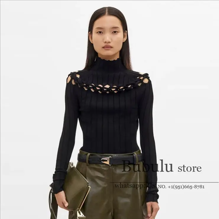 luxury designer Autumn fall 2020 Woman Fashion Stand Collar Hollow out Woven Linen FlowerStriped Knitted sweater women sweaters
luxury designer Autumn fall 2020 Woman Fashion Stand Collar Hollow out Woven Linen FlowerStriped Knitted sweater women sweaters