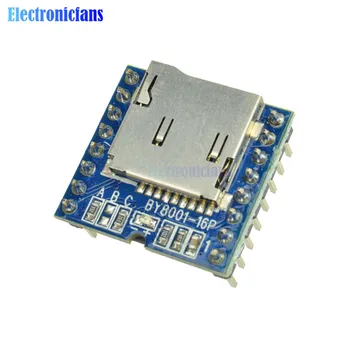 diymore BY8001-16P MP3 Player Moudle Support Micro SD TF Card DIY Amplifier kit for Arduino MP3 Players Audio Sound 3.3V-5V
diymore BY8001-16P MP3 Player Moudle Support Micro SD TF Card DIY Amplifier kit for Arduino MP3 Players Audio Sound 3.3V-5V