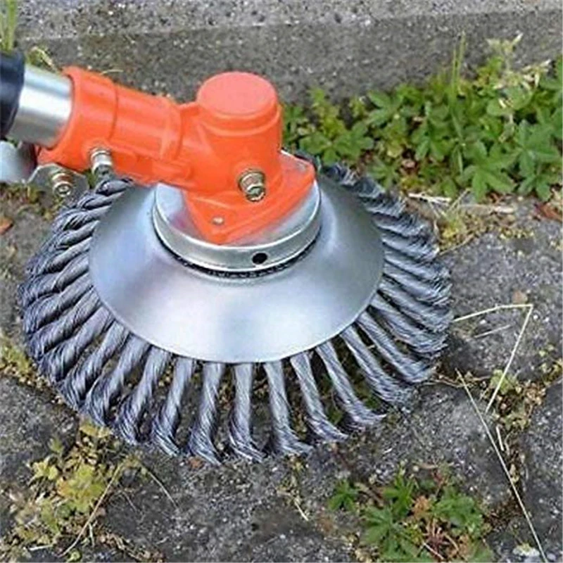 Volwco-150mm-Cone-Knotted-Wire-Grass-Trimmer-Cutter-Head-Metal-Lawn-Mower-Weeding-Tray-for-Brushcutter-Attachment-0-1