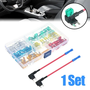 124pcs 5A 10A 15A 20A 25A 30A Amp Car Fuses Car Add A Circuit Piggy Back Fuse Holder Auto Fuse Replacement Parts with Box
124pcs 5A 10A 15A 20A 25A 30A Amp Car Fuses Car Add A Circuit Piggy Back Fuse Holder Auto Fuse Replacement Parts with Box