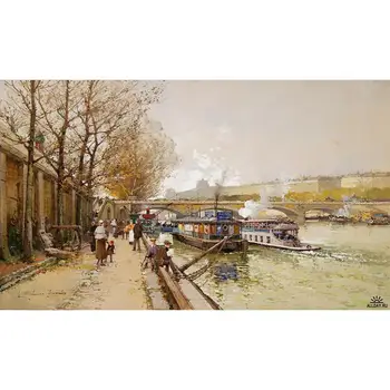 10 Hand Painted Art Paintings by College Teachers - along the seine river Galien Eugene Paris scenes - Oil Painting on Canvas
10 Hand Painted Art Paintings by College Teachers - along the seine river Galien Eugene Paris scenes - Oil Painting on Canvas