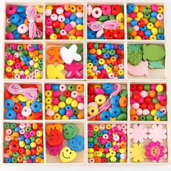 1Box Colorful Wooden Beads Spacer Round Eco-Friendly Loose Wooden Bead With Rope DIY For Jewelry Making Bracelet Accessories 
1Box Colorful Wooden Beads Spacer Round Eco-Friendly Loose Wooden Bead With Rope DIY For Jewelry Making Bracelet Accessories