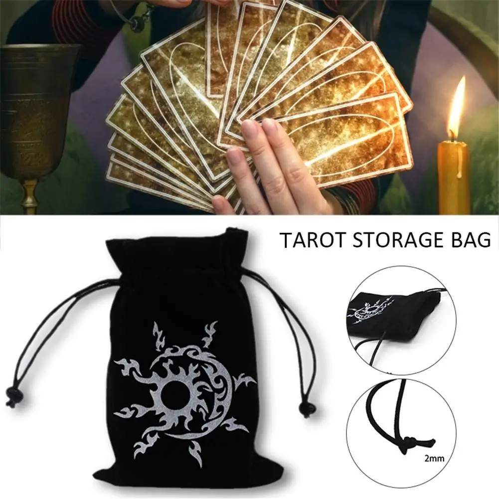Сумка для хранения Tarot Высококачественная фланелевая сумка мелких предметов