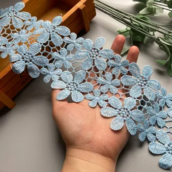 1 yard Blue Cotton Flower Embroidered Lace Trim Fabric Applique Lace Ribbon Handmade DIY Sewing Supplies For Costume Decoration
1 yard Blue Cotton Flower Embroidered Lace Trim Fabric Applique Lace Ribbon Handmade DIY Sewing Supplies For Costume Decoration